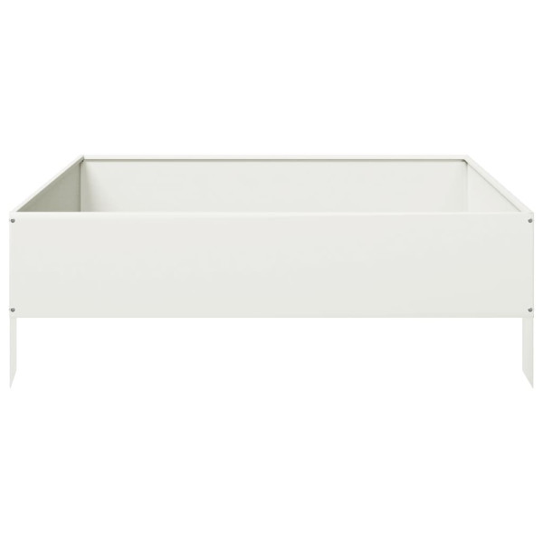 Arriate de acero blanco 100x100x33.5 cm M 5