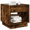 Mesa de cabeceira c/ LED Infinity 50x50x50 cm carvalho fumado 5