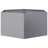 Vaso/floreira de jardim hexagonal 104x90x45 cm aço galvanizado 5