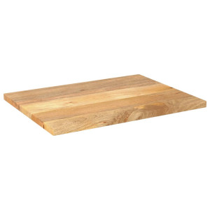 Tablero de mesa rectangular madera maciza mango 80x50x3.8 cm H
