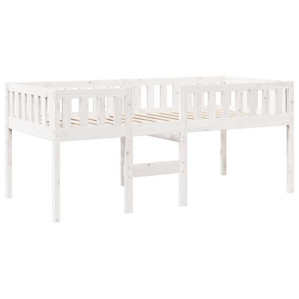 Cama para niños sin colchón madera maciza pino blanco 90x200 cm M 3