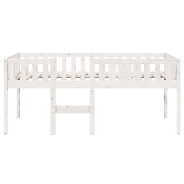 Cama para niños sin colchón madera maciza pino blanco 90x200 cm M 5