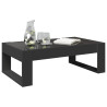 Mesa de centro luzes LED Infinity 90x53x30 cm preto 5
