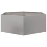 Jardinera hexagonal de acero inoxidable 138x120x45 cm 4