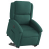 Sillón eléctrico reclinable elevable de tela verde oscuro 3