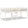Cama para niños sin colchón madera maciza pino blanca 75x190 cm 2