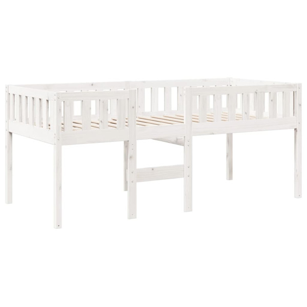 Cama para niños sin colchón madera maciza pino blanca 75x190 cm M 3