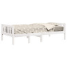 Cama para niños sin colchón madera maciza pino blanca 75x190 cm 4