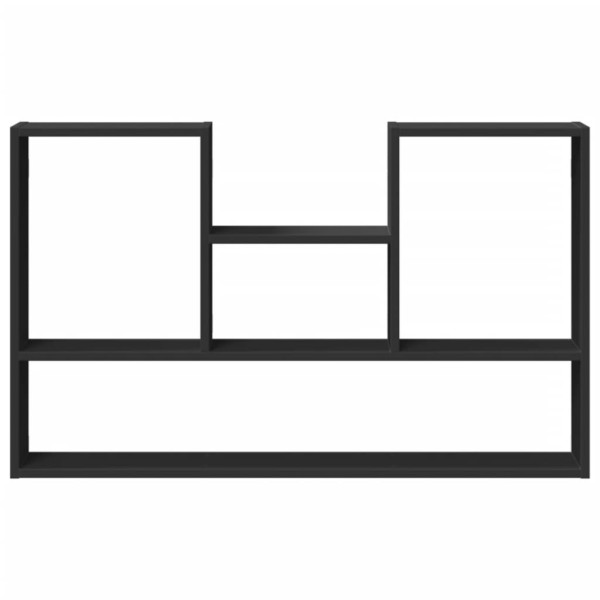 Estantería de pared madera de ingeniería negro 99x15x60 cm M 4