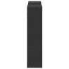 Estantería de pared madera de ingeniería negro 99x15x60 cm 5
