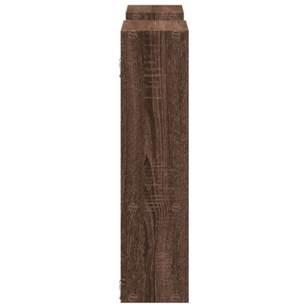 Estantería de pared madera ingeniería marrón roble 99x15x60 cm M 5