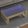 Mesa de centro con Infinity LED roble Sonoma 90x53x30 cm 1