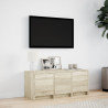 Mueble de TV LED madera de ingeniería roble Sonoma 97x34x40 cm 4