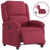 Sillón reclinable eléctrico de terciopelo rojo tinto 2