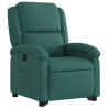 Sillón reclinable elevable tela verde oscuro 4