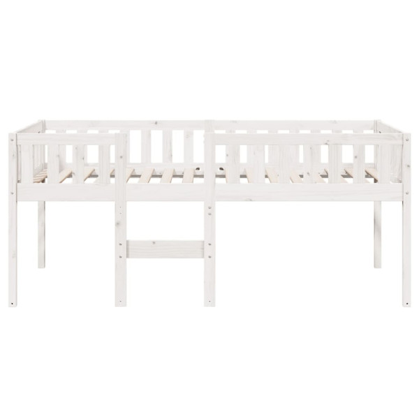 Cama de criança sem colchão 90x190 cm pinho maciço branco M 5