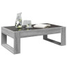 Mesa de centro con Infinity LED gris Sonoma 90x53x30 cm 5