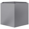 Vaso/floreira de jardim hexagonal 69x60x45 cm aço galvanizado 5