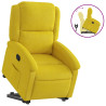 Sillón reclinable elevable terciopelo amarillo 2