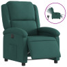 Sillón reclinable eléctrico tela verde oscuro 2