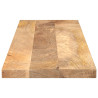 Tablero de mesa rectangular madera maciza mango 100x20x3.8 cm 4