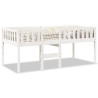 Cama para niños sin colchón madera maciza pino blanca 80x200 cm 2