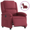 Sillón reclinable eléctrico tela rojo tinto 2