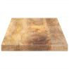 Tablero de mesa rectangular madera maciza mango 80x20x3.8 cm 4