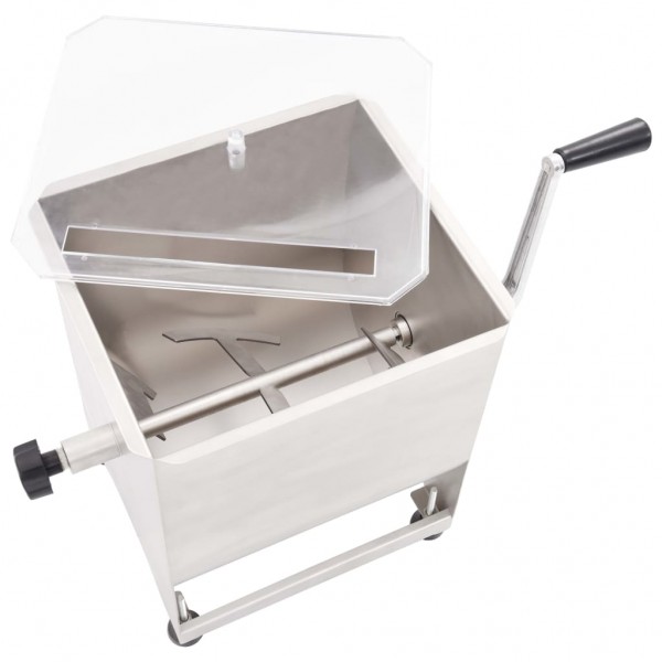 Mezcladora de carne con caja engranajes acero inox. plateado M 4