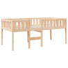 Cama para niños sin colchón madera maciza de pino 75x190 cm 3