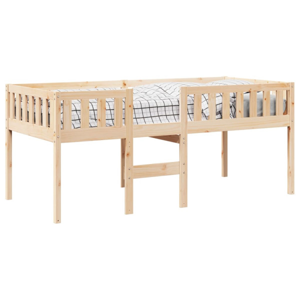 Cama para niños sin colchón madera maciza de pino 75x190 cm M 4