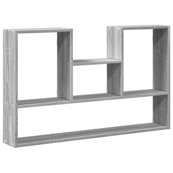 Estantería de pared madera ingeniería gris Sonoma 99x15x60 cm M 2
