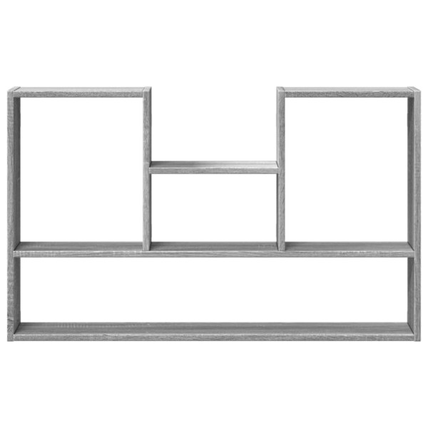 Estantería de pared madera ingeniería gris Sonoma 99x15x60 cm M 4