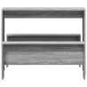 Mesa y bancos de comedor 3 piezas madera ingeniería gris Sonoma 4