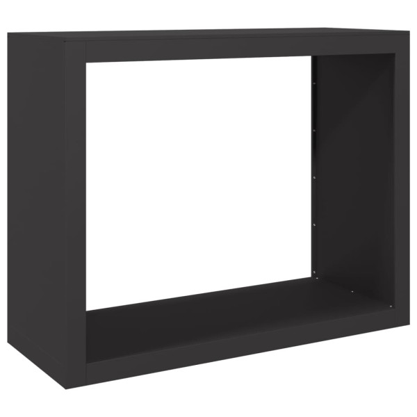 Suporte para lenha 100x40x80 cm aço preto M 2