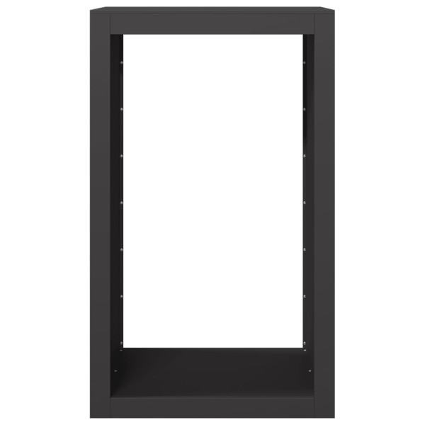 Suporte para lenha 60x40x100 cm aço preto M 4