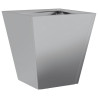 Vaso/floreira de jardim 30x30x30 cm aço galvanizado 2