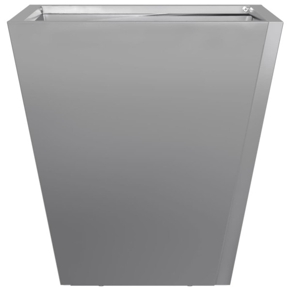 Vaso/floreira de jardim 30x30x30 cm aço galvanizado M 4