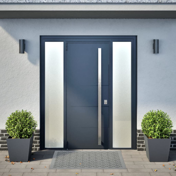 Jardineras 2 unidades acero gris antracita 40x40x40 cm M 3