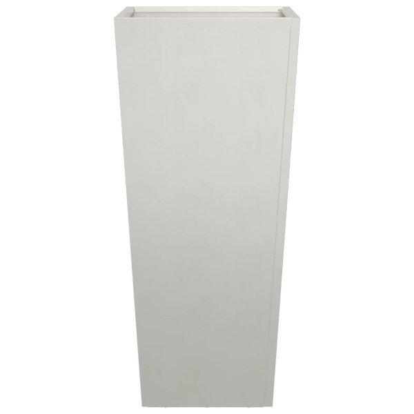 Vaso/floreira de jardim 35x35x75 cm aço inoxidável M 4