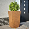 Garden Planter 45x45x75 cm aço resistente às intempéries 1