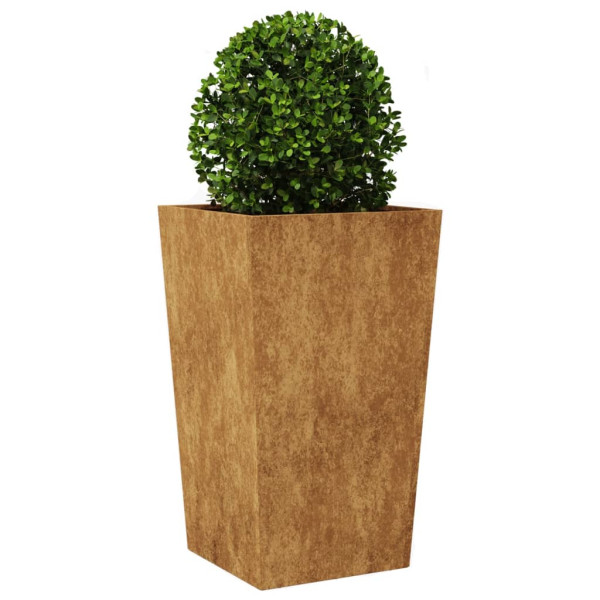 Garden Planter 45x45x75 cm aço resistente às intempéries M 3