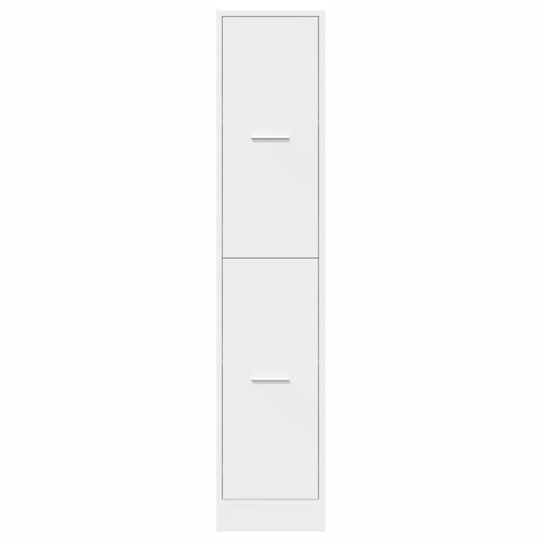 Armario botiquín madera de ingeniería blanco 30x41x144.5 cm M 5