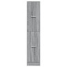 Armario botiquín madera ingeniería gris Sonoma 30x41x144.5 cm 5