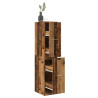 Armario botiquín madera de ingeniería envejecida 30x41x144.5 cm 1
