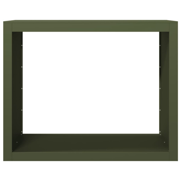 Suporte para lenha 100x40x80 cm aço verde M 4