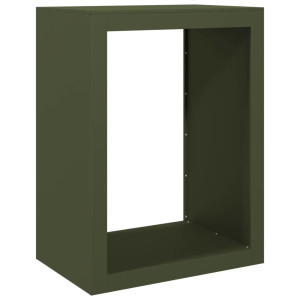 Suporte para lenha 60x40x80 cm aço verde H
