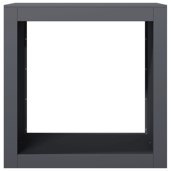 Suporte para lenha 60x40x60 cm aço antracite M 4