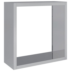 Suporte para lenha 100x40x100 cm aço galvanizado H