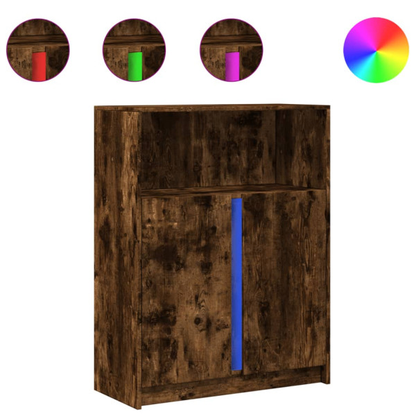 Aparador 77x34x100 cm derivados de madeira carvalho fumado M 2